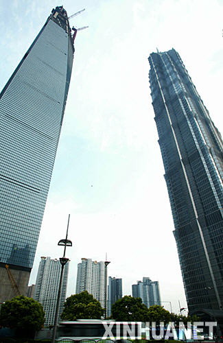 上海环球金融中心建至97层 封顶在即 上海环球金融中心建至97层 封顶在即
